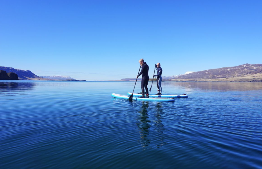 experience paddle boarding in Iceland