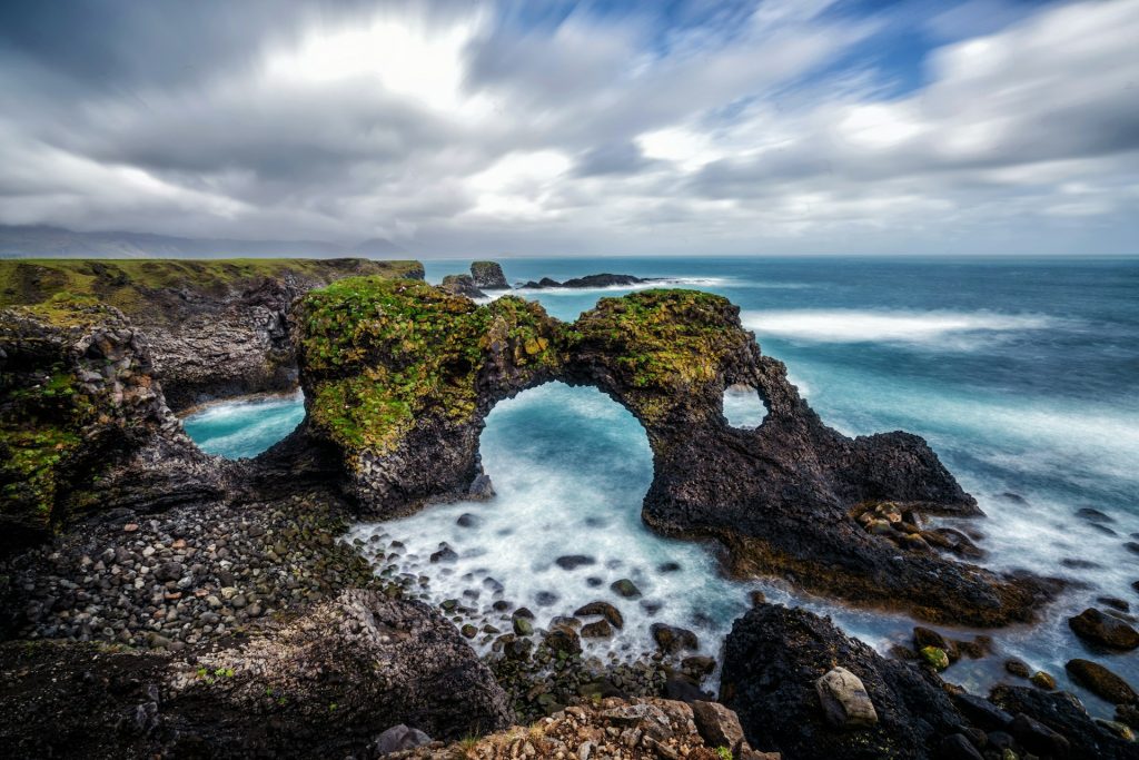 the Arnarstapi in west iceland