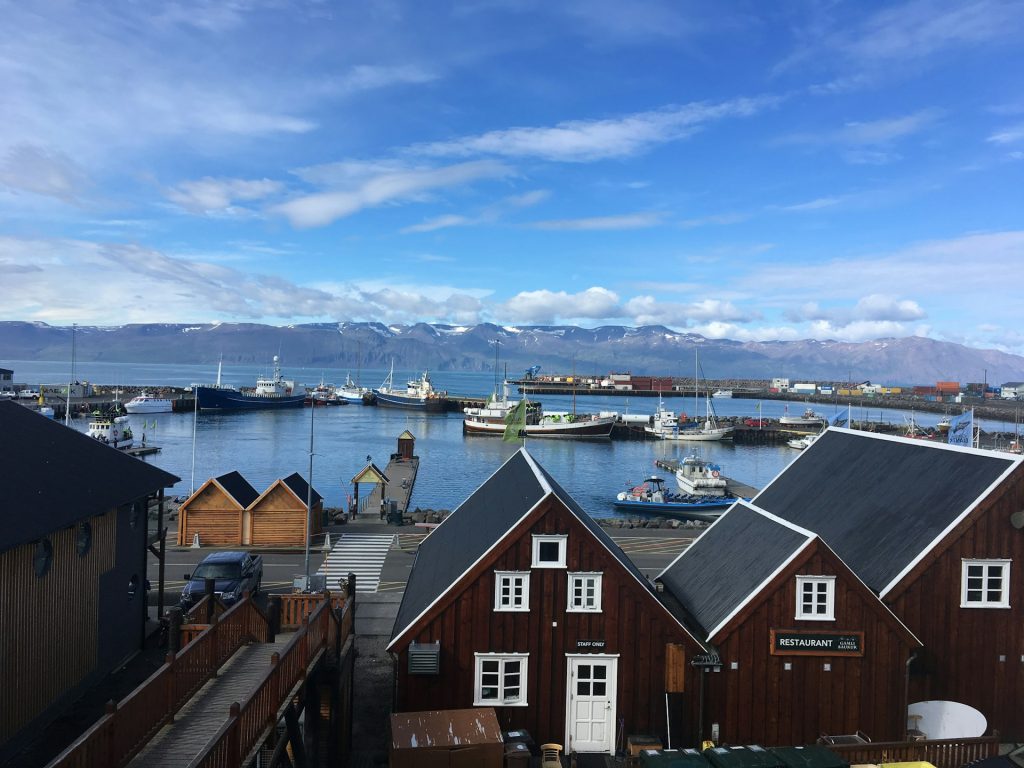 husavik iceland tonw in north