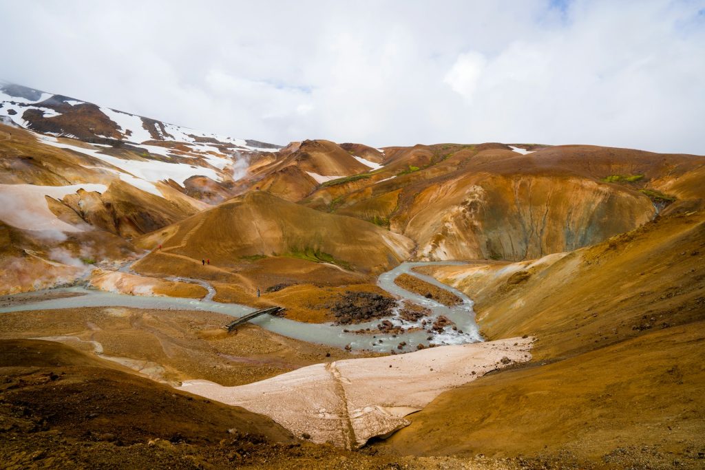 the Hveradalir in iceland highland