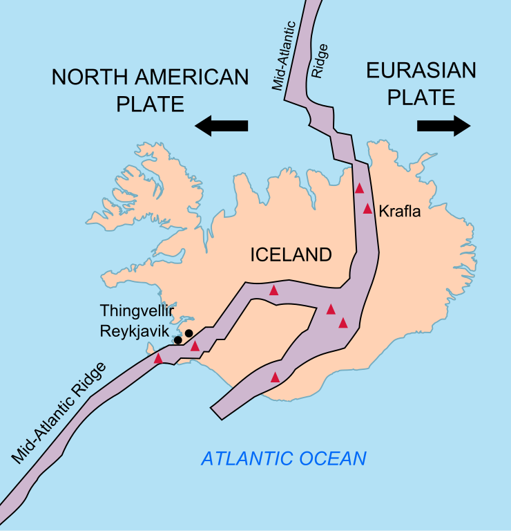 The Mid-Atlantic Ridge is a mid-ocean ridge located along the floor of the Atlantic Ocean, and part of the longest mountain range in the world.