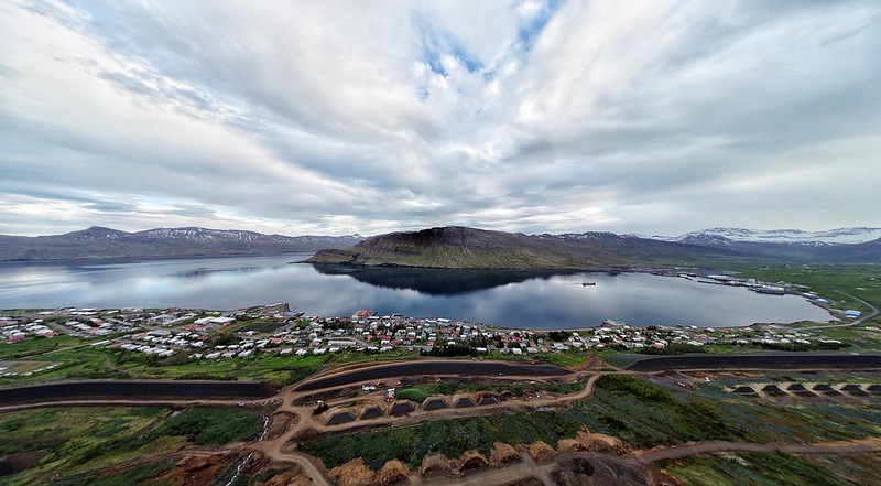 the small village of Neskaupstadur in East Iceland