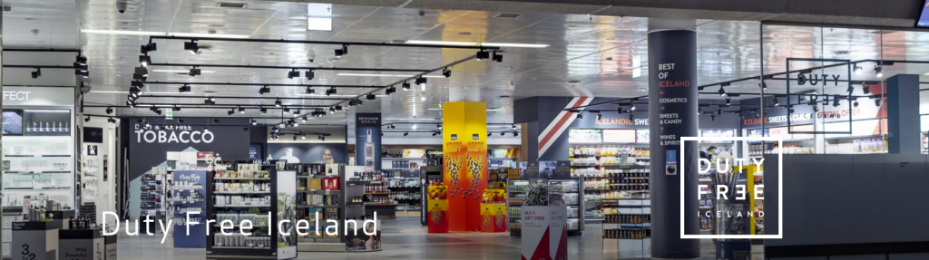 Iceland duty free shop in KEF airport