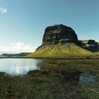 the Lómagnúpur mountain in Iceland south