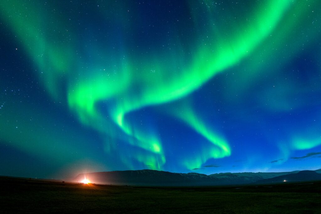 winter is the best time to see northern light in Iceland