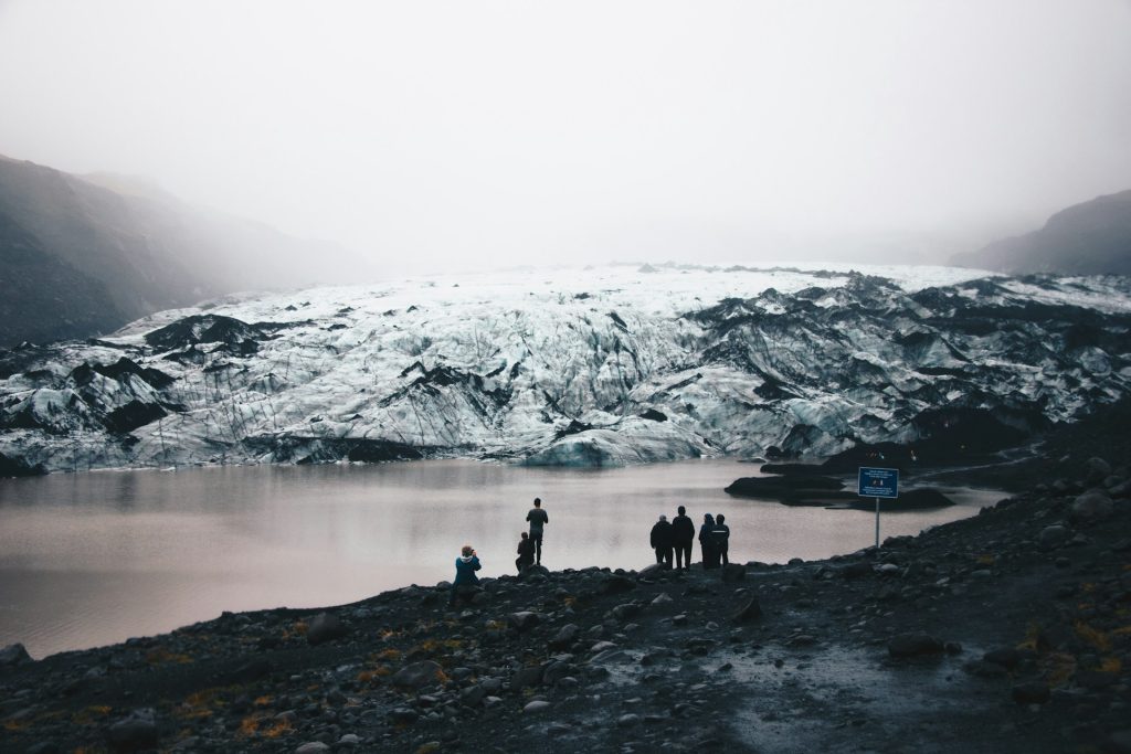 see the Mýrdalsjökull glacier from the ground